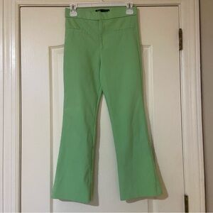Zara Lime Green Flare Pants